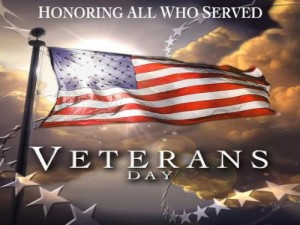 In observance of Veterans Day, Town offices are closed Wednesday, November 11th.